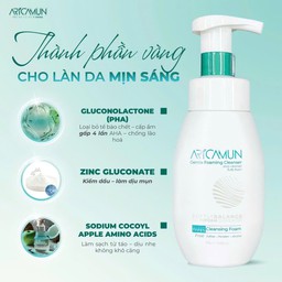 Bọt rửa mặt Aricamun Gentle Foaming Cleanser Dịu Nhẹ, Làm Sạch Sâu, Dưỡng Mềm Cho Da Nhạy Cảm (175ml)