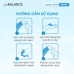 Gel Bọt pH Balance Mois Intimate dưỡng ẩm chuyên sâu, giảm khô hạn, cân bằng tự nhiên (Hộp 200ml)
