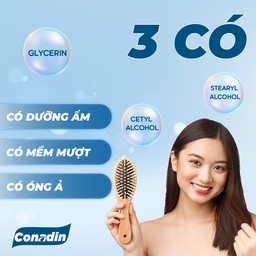 Dầu Gội Conadin Shampoo Giảm Gàu, Giảm Nấm, Ngứa Da Đầu, Rụng Tóc Hiệu Quả (Chai 285ml)