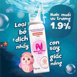 Xịt Mũi Nebusal Spray Baby 1.9% hỗ trợ giảm nghẹt mũi cho bé (Lọ 50ml)