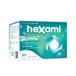 Dung dịch rửa mắt Hexami Aches Eyewash - Dung Dịch Rửa Mắt Giảm Mỏi Mắt & Làm Dịu Tức Thì (20 Ống x 10ml)