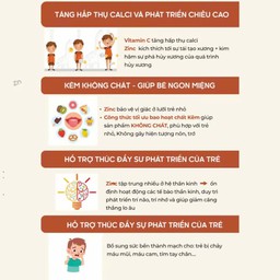 Siro Tăng Đề Kháng Zentokid Zinc Bổ Sung Kẽm và Vitamin C Tự Nhiên Cho Bé (Hộp 20 ống) - thumbnail 6