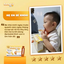 Siro Tăng Đề Kháng Zentokid Zinc Bổ Sung Kẽm và Vitamin C Tự Nhiên Cho Bé (Hộp 20 ống) - thumbnail 9