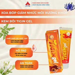 Gel bôi Tigin hỗ trợ giảm nhức mỏi cơ, xương khớp, bong gân an toàn (Hộp 1 tuýp 25g, 50g) - thumbnail 2