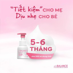 Gel bọt pH Balance Baby Intimate Gel vệ sinh vùng kín dịu nhẹ cho bé (Chai 200ml)