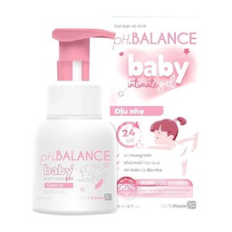 Gel bọt pH Balance Baby Intimate Gel vệ sinh vùng kín dịu nhẹ cho bé (Chai 200ml)