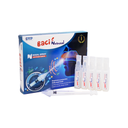 Hỗn dịch xịt mũi Baci Nebusal Lợi Khuẩn Cải Tiến Hỗ Trợ Điều Trị Viêm Xoang, Viêm Mũi Dị Ứng (Hộp 10 ống 3 ml)