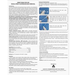 Xịt Mũi Baci Nebusal Bổ Sung Lợi Khuẩn Kết Hợp Muối Ưu Trương Giúp Giảm Nghẹt Mũi, Sổ Mũi, Viêm Mũi Cho Bé (Hộp 10 Ống 3 ml) - thumbnail 8