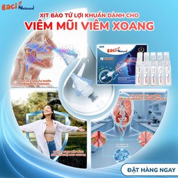 Xịt bào tử lợi khuẩn Baci Nebusal dành cho viêm xoang, viêm mũi dị ứng (Hộp 10 Ống 3 ml) - Cho Người Lớn - thumbnail 5
