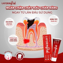 Kem Đánh Răng Laforin Red Toothpaste Dùng Trong Hôi Miệng, Chảy Máu Chân Rặng, Nhiệt Miệng (Lọ 100g) - thumbnail 2
