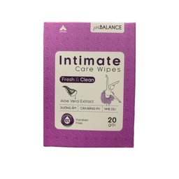 Khăn Ướt Phụ Khoa pH Balance - Hỗ Trợ Làm Sạch & Khử Mùi Hiệu Quả (20 Miếng/Hộp)