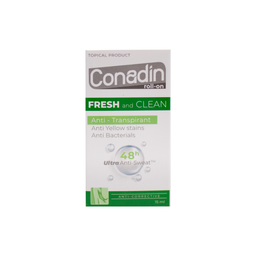 Lăn Khử Mùi Conadin roll-on Fresh and Clean Kháng Khuẩn, Ngăn Mùi đến 48h (Lọ 15ml, 30ml)
