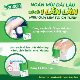 Lăn Nách Không Mùi Conadin roll-on Fresh and Clean Khử Mùi Hôi, Không Thâm Nách, Không Ố Vàng Áo(Lọ 15ml, 30ml) - thumbnail 4