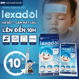 Miếng Dán Hạ Sốt Lexadol Tác Dụng Lên Đến 10h, Công Nghệ Hydrogel Giúp Bé Hạ Sốt Nhanh, An Toàn (Hộp 5 miếng) - thumbnail 2