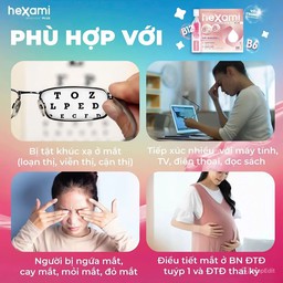 Nhỏ mắt Hexami Newlight Plus Giảm Khô Mắt, Cải Thiện Điều Tiết & Bảo Vệ Mắt Trong Thời Đại Số (Hộp 4 Vỉ x 5 Tép)