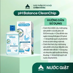 pH Balance Clean Chip làm sạch mọi vết ố, hạn chế nấm khuẩn, an toàn cho da (Chai 80ml)