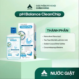 pH Balance Clean Chip làm sạch mọi vết ố, hạn chế nấm khuẩn, an toàn cho da (Chai 80ml)