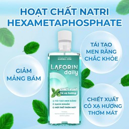 Nước Súc Miệng Laforin Daily Không Cồn, Trắng Răng (Chai 500ml) - thumbnail 4