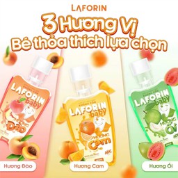 Nước Súc Miệng Laforin Baby Hương Cam Đào Ổi Vệ Sinh Răng Miệng Cho Bé (Chai 350 ml)  - thumbnail 6