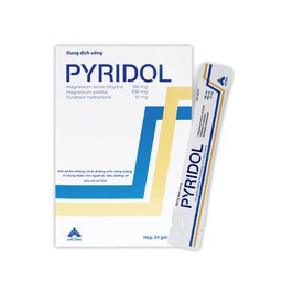 Dung dịch uống Pyridol Điều Trị Thiếu Magnesi và B6, Giảm Mệt Mỏi Hiệu Quả (Hộp 20 gói)