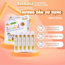 Siro thảo dược Zentokid H10 (Fruit Flavor) giúp bé tiêu hóa khỏe, ăn ngon ngủ ngon (Hộp 10 Ống 10ml)