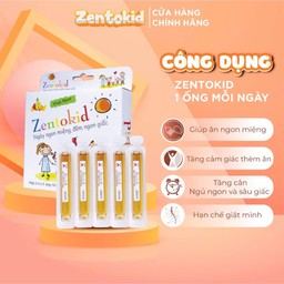 Siro thảo dược Zentokid H10 (Fruit Flavor) giúp bé tiêu hóa khỏe, ăn ngon ngủ ngon (Hộp 10 Ống 10ml)