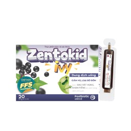 Dung dịch uống Zentokid Ivy Giảm Ho & Hỗ Trợ Làm Dịu Triệu Chứng Viêm Phế Quản Cho Bé (Hộp 20 Ống)