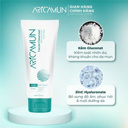 Sữa rửa mặt Aricamun Facial Cleanser Sữa Rửa Mặt Làm Sạch Sâu & Ngừa Mụn Cho Da Nhạy Cảm (100ml)