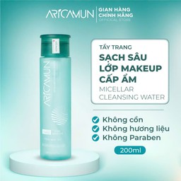 Tẩy trang Aricamun Micellar Cleansing Water dịu nhẹ, sạch sâu (200ml)