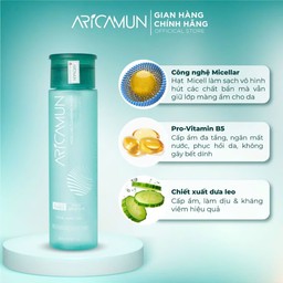Tẩy trang Aricamun Micellar Cleansing Water dịu nhẹ, sạch sâu (200ml)