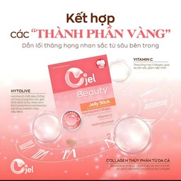 Thạch collagen Cjel Beauty tăng cường độ ẩm và đàn hồi cho da (Hộp 20 gói x 15g)