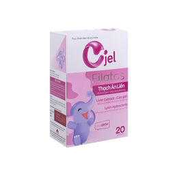 Thạch ăn liền Cjel Filatos Tăng Cường Đề Kháng, Hỗ Trợ Ăn Ngon, Tăng Sức Đề Kháng Cho Bé (Hộp 20 Gói x15g)