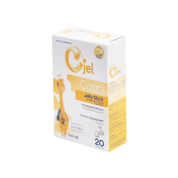 Thanh Dinh Dưỡng Cjel Calci Bổ Sung Canxi, Vitamin D3, Vitamin K2 Giúp Bé Phát Triển Chiều Cao, Tăng Cường Hấp Thu Canxi (Hộp 20 Gói)
