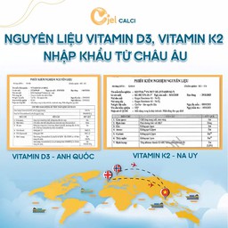 Thanh Dinh Dưỡng Cjel Calci Bổ Sung Canxi, Vitamin D3, Vitamin K2 Giúp Bé Phát Triển Chiều Cao, Tăng Cường Hấp Thu Canxi (Hộp 20 Gói) - thumbnail 6