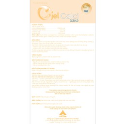 Thanh Dinh Dưỡng Cjel Calci Bổ Sung Canxi, Vitamin D3, Vitamin K2 Giúp Bé Phát Triển Chiều Cao, Tăng Cường Hấp Thu Canxi (Hộp 20 Gói)