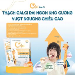 Thanh Dinh Dưỡng Cjel Calci Bổ Sung Canxi, Vitamin D3, Vitamin K2 Giúp Bé Phát Triển Chiều Cao, Tăng Cường Hấp Thu Canxi (Hộp 20 Gói) - thumbnail 5