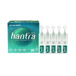 Nhỏ mắt Hantra 0.22% – Chăm sóc, vệ sinh mắt hiệu quả (Hộp 4 vỉ x 5 ống)