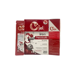 Thạch Cjel Iron giúp bổ sung sắt, acid folic, vitamin B12 cho cơ thể