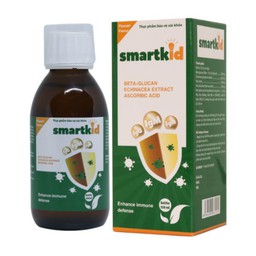 Siro Smartkid hỗ trợ tăng cường sức đề kháng, tăng miễn dịch tự nhiên cho cơ thể (Hộp 1 chai 150ml)