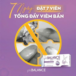 Viên Đặt Âm Đạo pH Balance Hỗ Trợ Giảm Ngứa, Giảm Viêm Nhiễm, Giảm Tiết Dịch, Loại Bỏ Mùi Hôi (Hộp 1 vỉ, 7 viên)