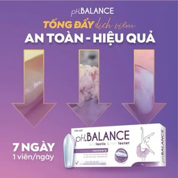Viên Đặt Âm Đạo pH Balance Hỗ Trợ Giảm Ngứa, Giảm Viêm Nhiễm, Giảm Tiết Dịch, Loại Bỏ Mùi Hôi (Hộp 1 vỉ, 7 viên)
