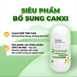 Viên nang mềm Premical Softcap bổ sung calci hỗ trợ xương chắc khỏe (Lọ 30 viên, 60 viên)