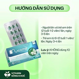 Viên ngậm giải cảm Mucome Softcap (Hộp 6 vỉ x 15 viên)