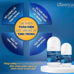 Viên uống bổ tinh Garenca for him tăng cường sinh lý cải thiện tinh trùng từ dược liệu quý (Lọ 30 viên, 60 viên)