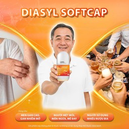 Viên Uống Diasyl Softcap Hạ Men Gan, Phục Hồi Chức Năng Gan (Lọ 30, 60 Viên)