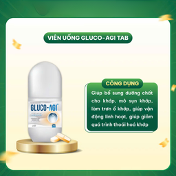 Viên uống Gluco-Agi hỗ trợ sụn khớp chắc khoẻ, bổ sung dưỡng chất cần thiết (Lọ 30 viên)