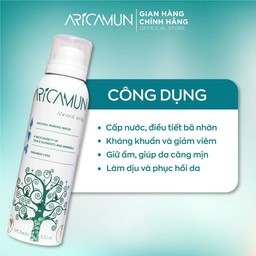 Xịt Khoáng Aricamun Mineral Spray cấp ẩm, kiểm soát nhờn mụn (Chai 100ml)