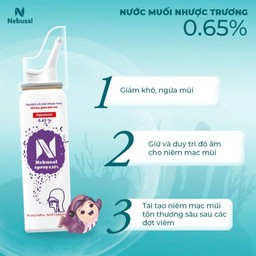 Xịt mũi Nebusal Spray 0.65% làm sạch và giảm nghẹt mũi dịu nhẹ