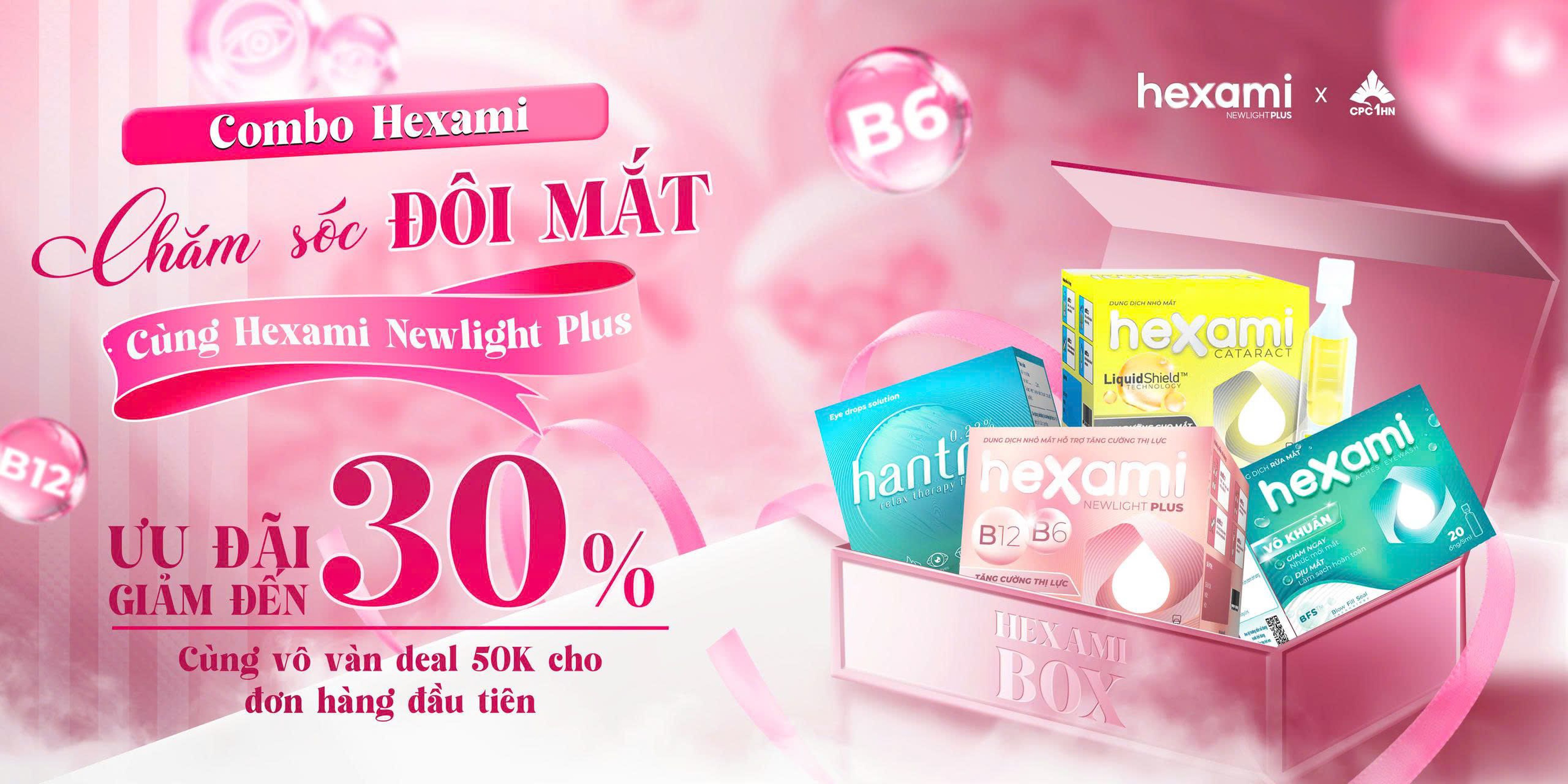 Combo chăm sóc mắt Hexami