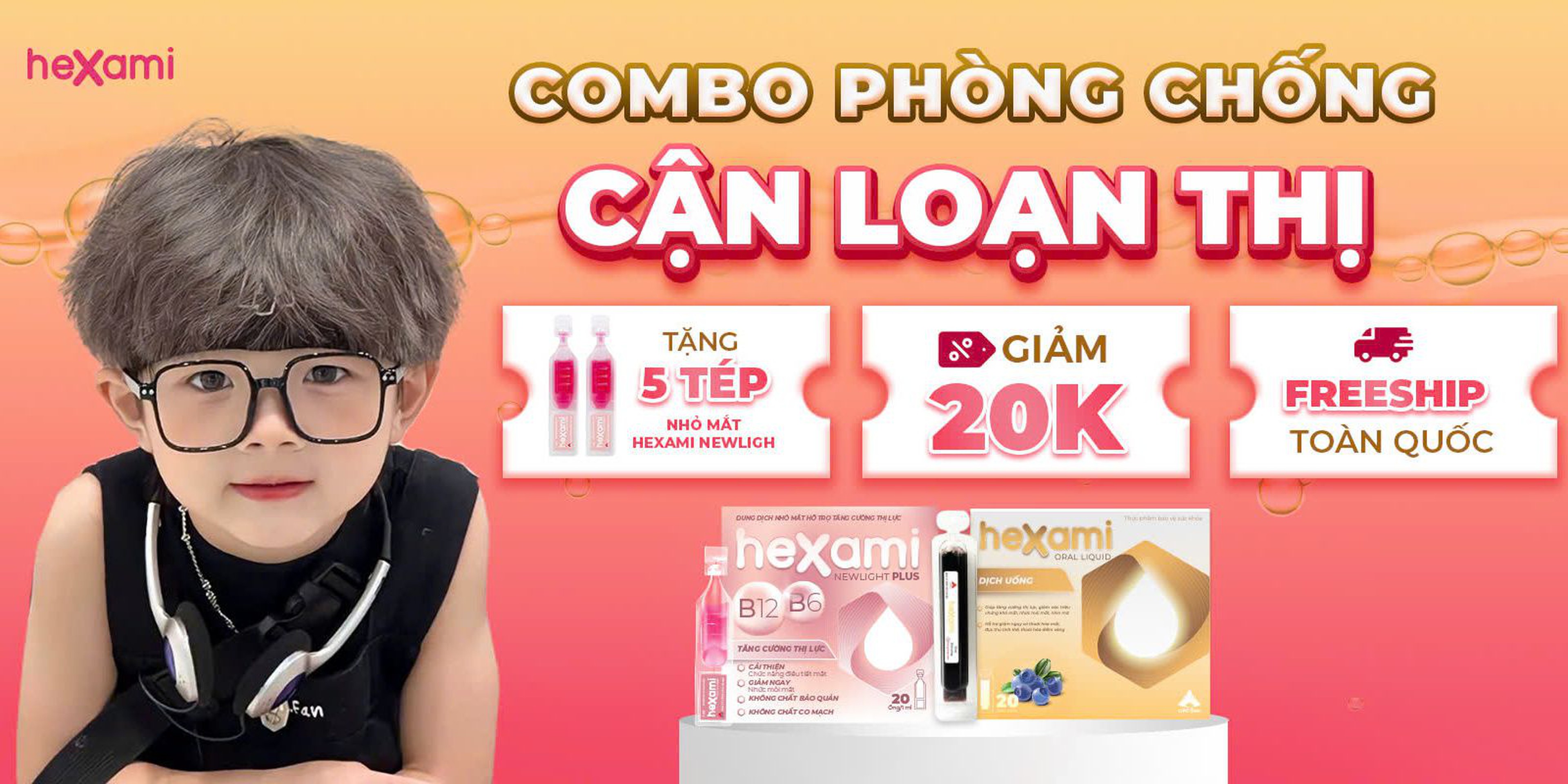 Combo phòng ngừa cận thị cho đôi mắt sáng khỏe